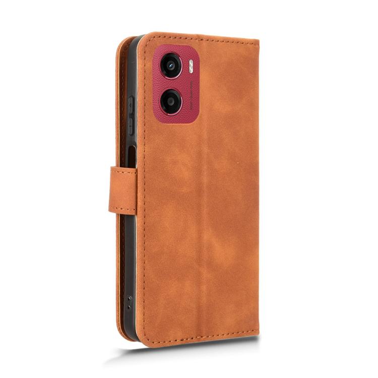 For Motorola Moto G05 / E15 Skin Feel Magnetic Flip Leather Phone Case