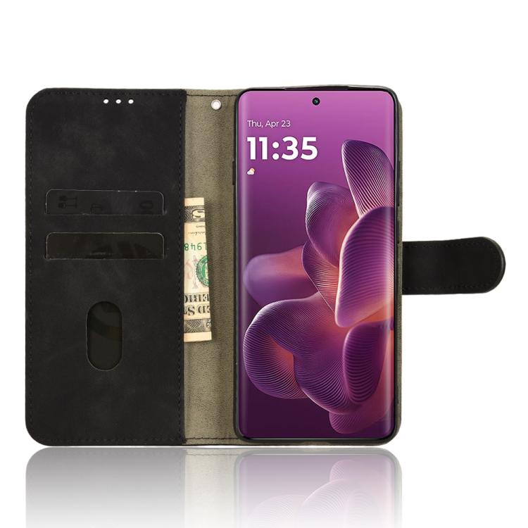 For Motorola Edge 60 Pro Skin Feel Magnetic Flip Leather Phone Case