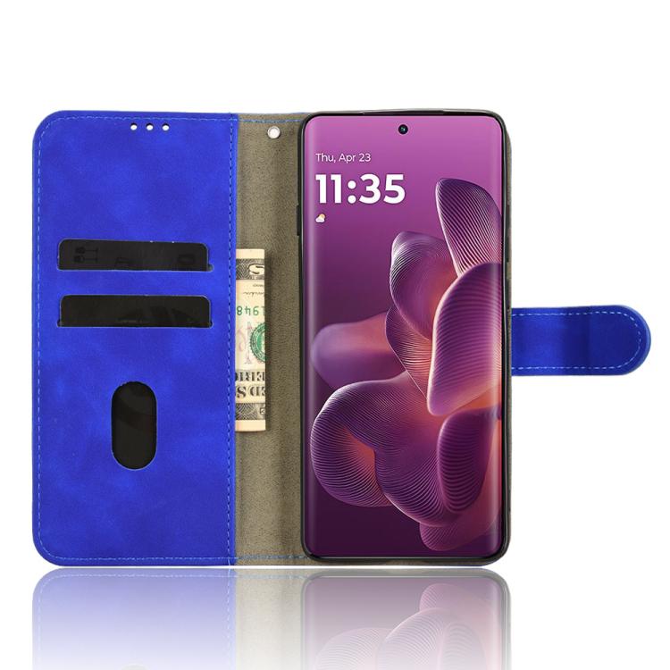 For Motorola Edge 60 Pro Skin Feel Magnetic Flip Leather Phone Case