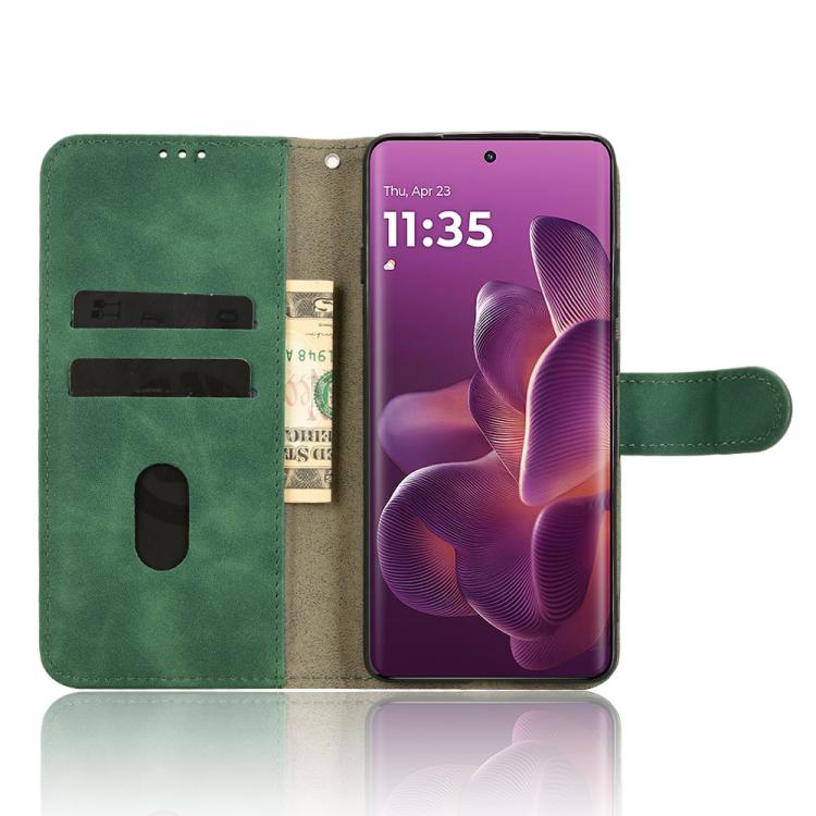 For Motorola Edge 60 Pro Skin Feel Magnetic Flip Leather Phone Case