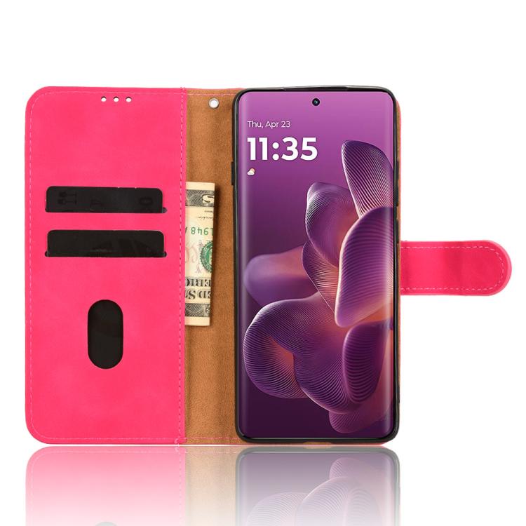 For Motorola Edge 60 Pro Skin Feel Magnetic Flip Leather Phone Case