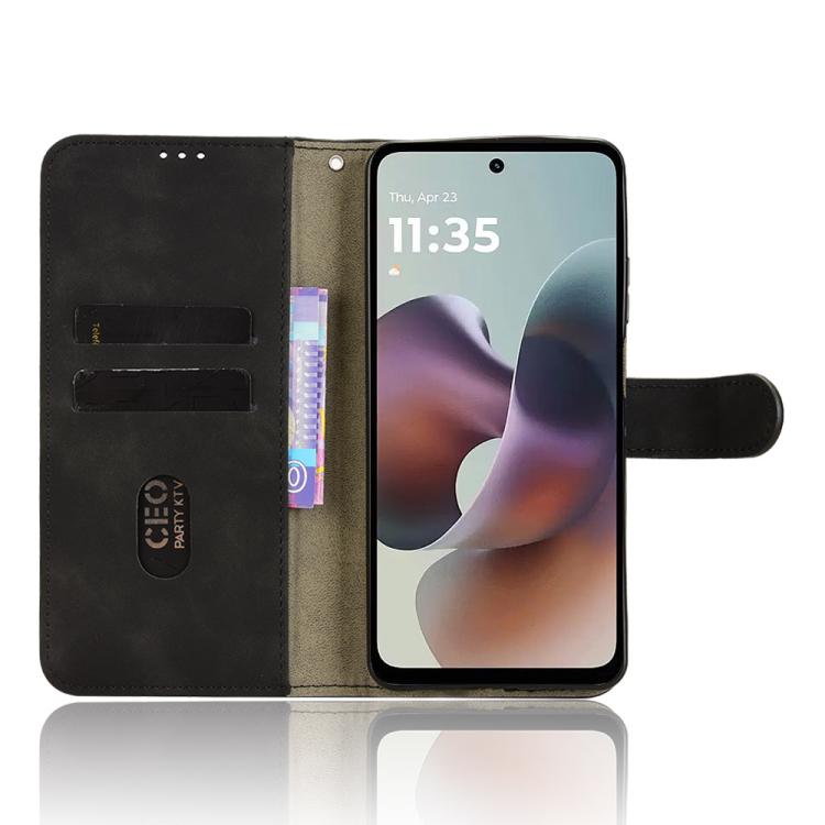 For Motorola Moto G56 5G Skin Feel Magnetic Flip Leather Phone Case