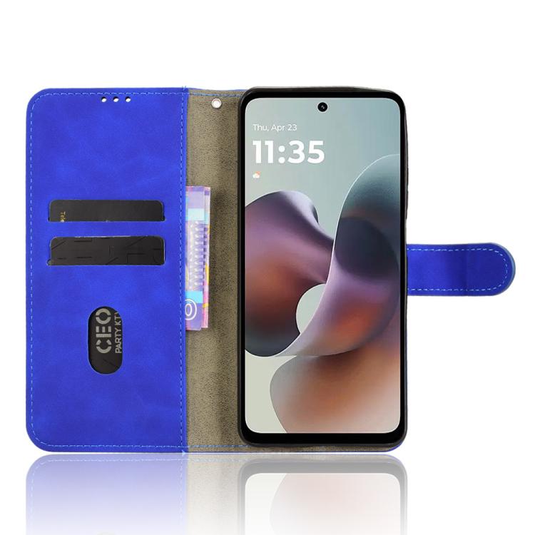 For Motorola Moto G56 5G Skin Feel Magnetic Flip Leather Phone Case