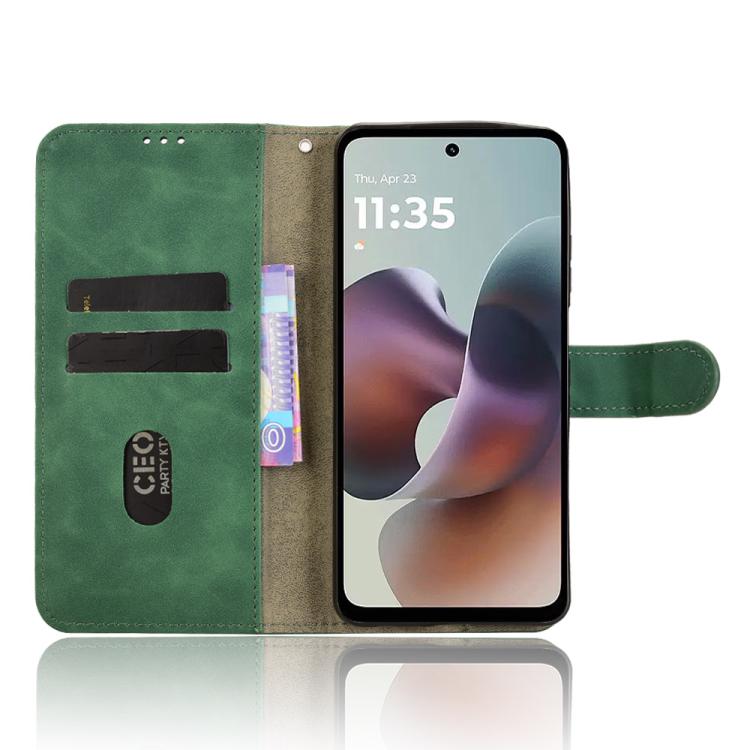 For Motorola Moto G56 5G Skin Feel Magnetic Flip Leather Phone Case