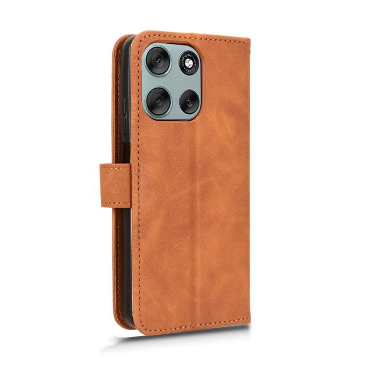 For Motorola Moto G56 5G Skin Feel Magnetic Flip Leather Phone Case