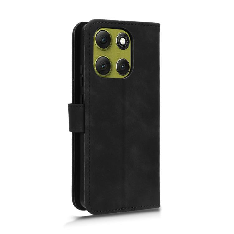 For Motorola Moto G86 Power 5G Skin Feel Magnetic Flip Leather Phone Case