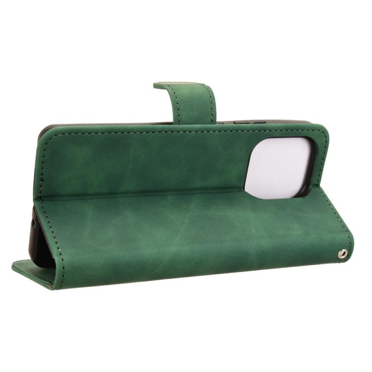 For Motorola Moto G86 Power 5G Skin Feel Magnetic Flip Leather Phone Case