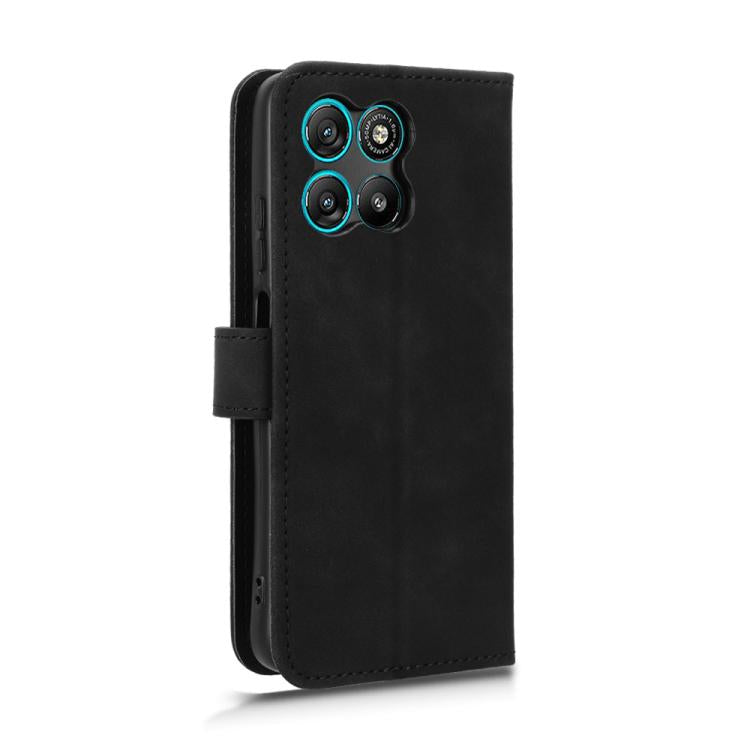 For Motorola Moto G67 Power 5G Skin Feel Magnetic Flip Leather Phone Case