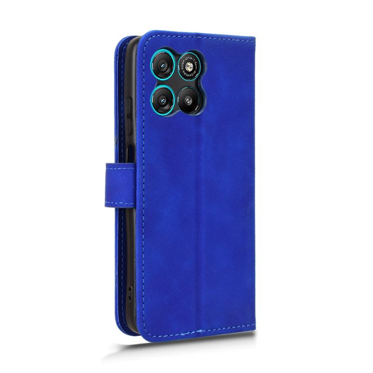 For Motorola Moto G67 Power 5G Skin Feel Magnetic Flip Leather Phone Case
