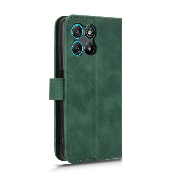 For Motorola Moto G67 Power 5G Skin Feel Magnetic Flip Leather Phone Case