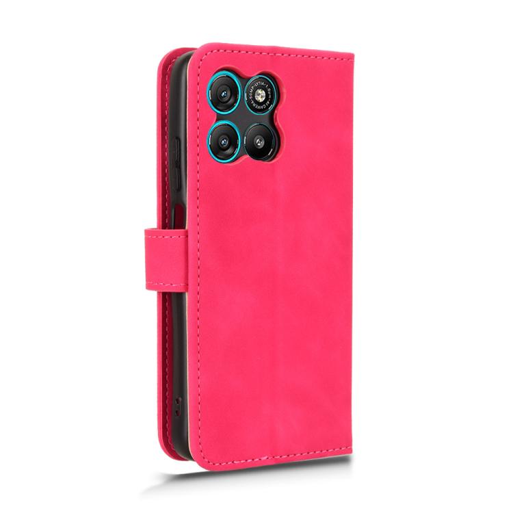 For Motorola Moto G67 Power 5G Skin Feel Magnetic Flip Leather Phone Case