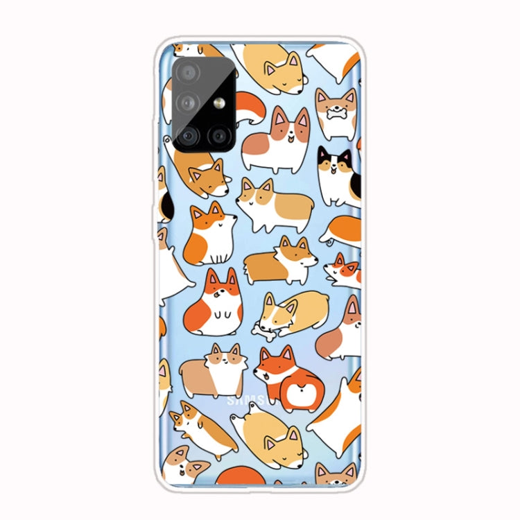 For Samsung Galaxy A71 Shockproof Painted TPU Protective Case