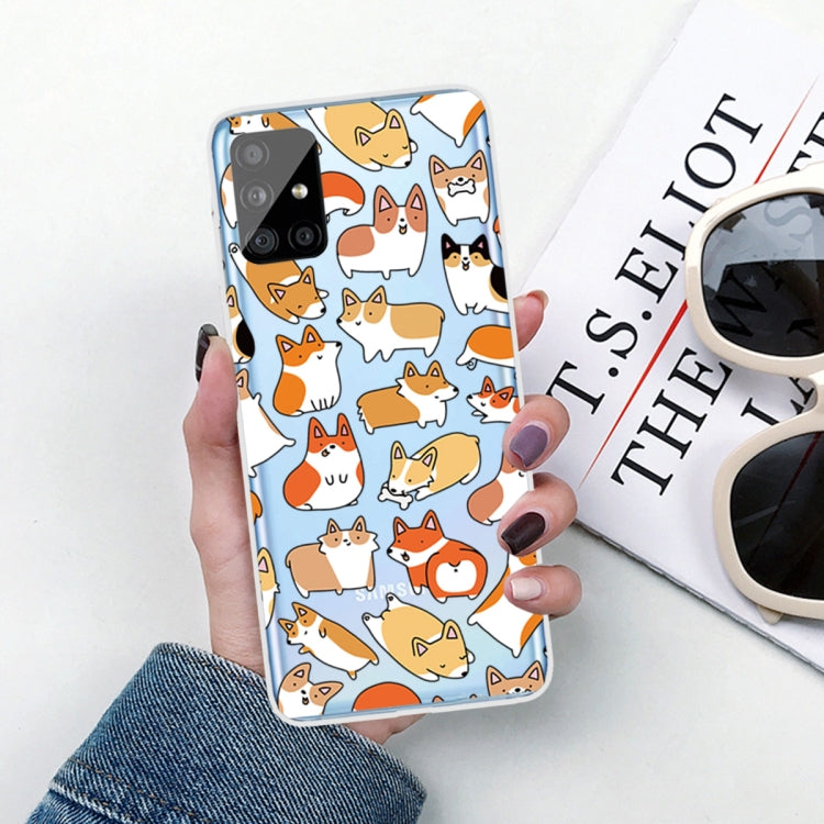 For Samsung Galaxy A71 Shockproof Painted TPU Protective Case