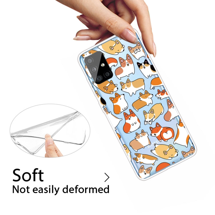 For Samsung Galaxy A71 Shockproof Painted TPU Protective Case