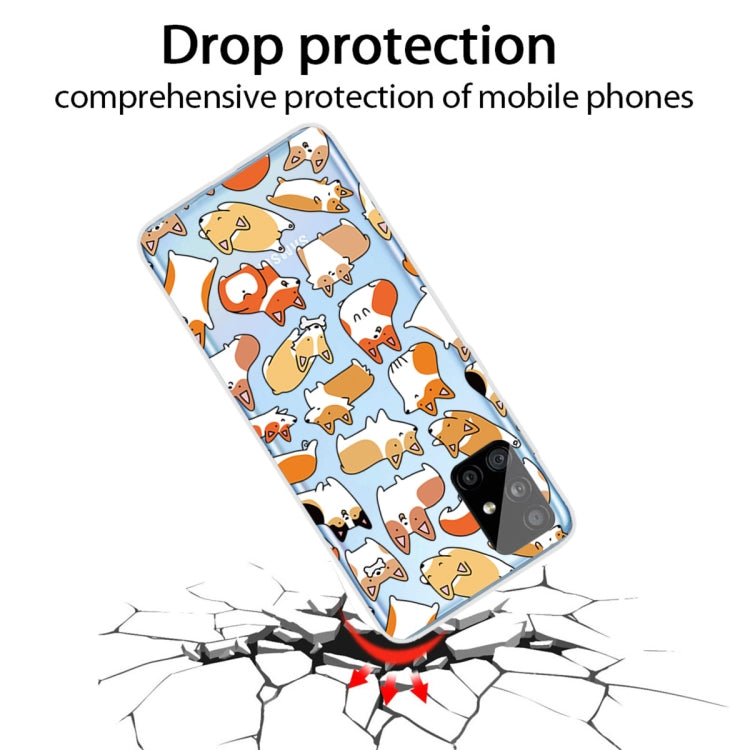 For Samsung Galaxy A71 Shockproof Painted TPU Protective Case