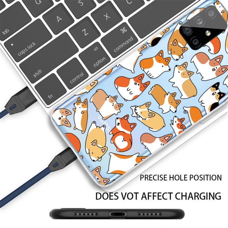 For Samsung Galaxy A71 Shockproof Painted TPU Protective Case
