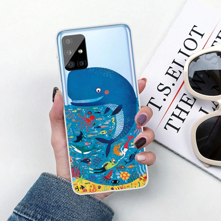 For Samsung Galaxy A71 Shockproof Painted TPU Protective Case