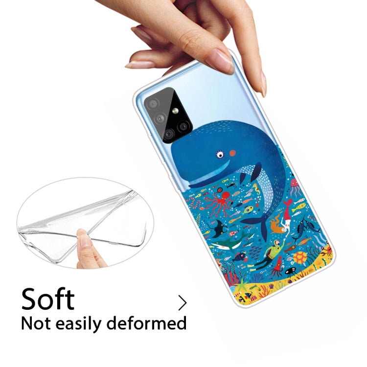 For Samsung Galaxy A71 Shockproof Painted TPU Protective Case