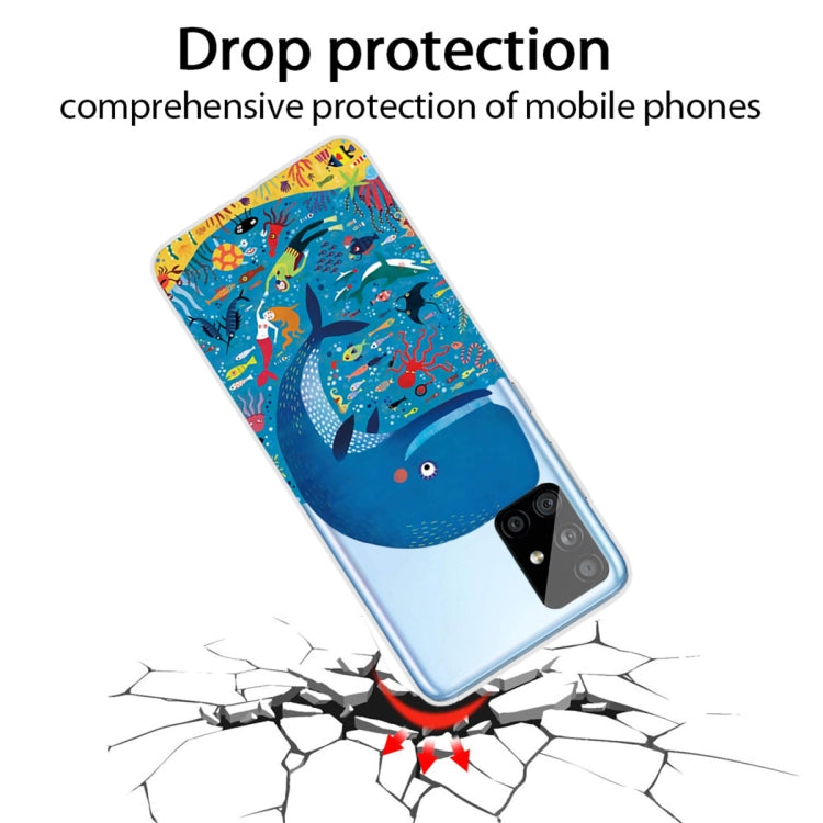 For Samsung Galaxy A71 Shockproof Painted TPU Protective Case