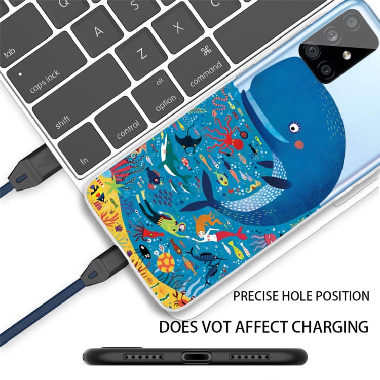 For Samsung Galaxy A71 Shockproof Painted TPU Protective Case