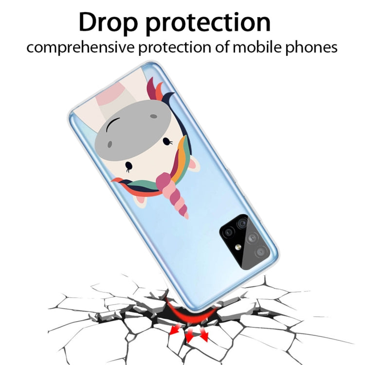 For Samsung Galaxy A71 Shockproof Painted TPU Protective Case