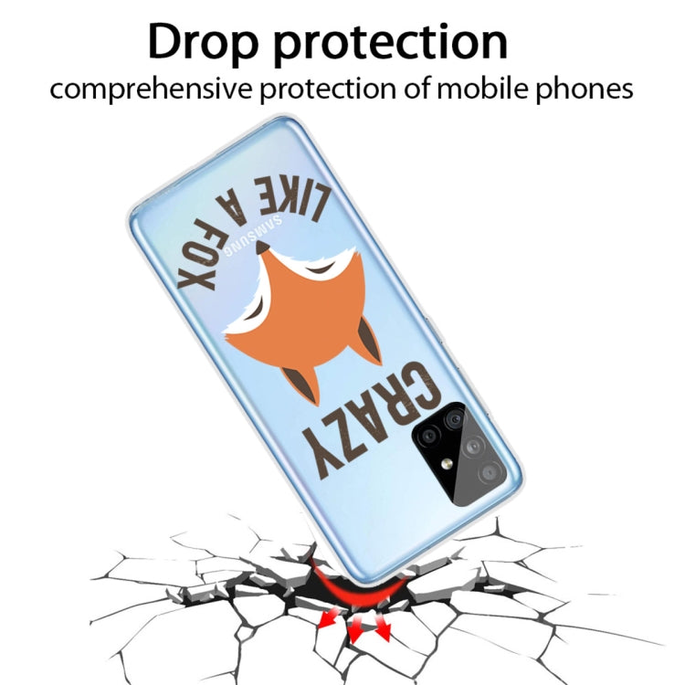 For Samsung Galaxy A71 Shockproof Painted TPU Protective Case