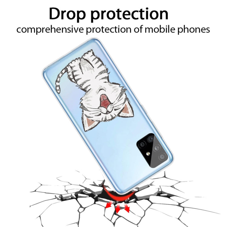 For Samsung Galaxy A71 Shockproof Painted TPU Protective Case