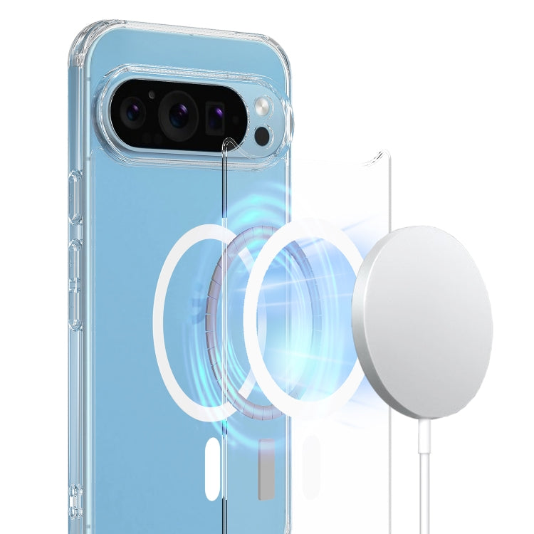 For Google Pixel 9 Pro MagSafe Clear Acrylic PC Hybrid TPU Phone Case - Transparent