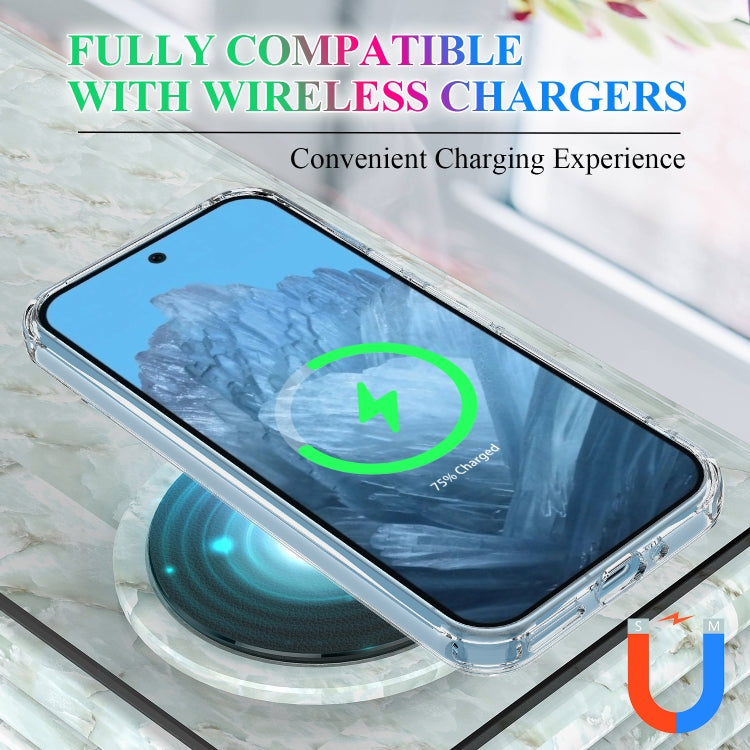 For Google Pixel 9 Pro MagSafe Clear Acrylic PC Hybrid TPU Phone Case - Transparent