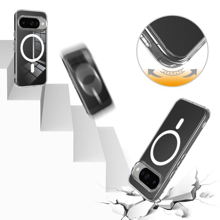 For Google Pixel 10 MagSafe Clear Acrylic PC Hybrid TPU Phone Case - Transparent