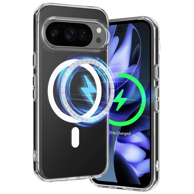 For Google Pixel 10 Pro MagSafe Clear Acrylic PC Hybrid TPU Phone Case - Transparent