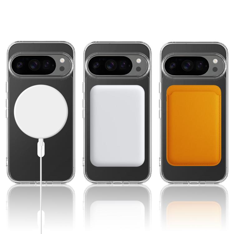 For Google Pixel 10 Pro MagSafe Clear Acrylic PC Hybrid TPU Phone Case - Transparent