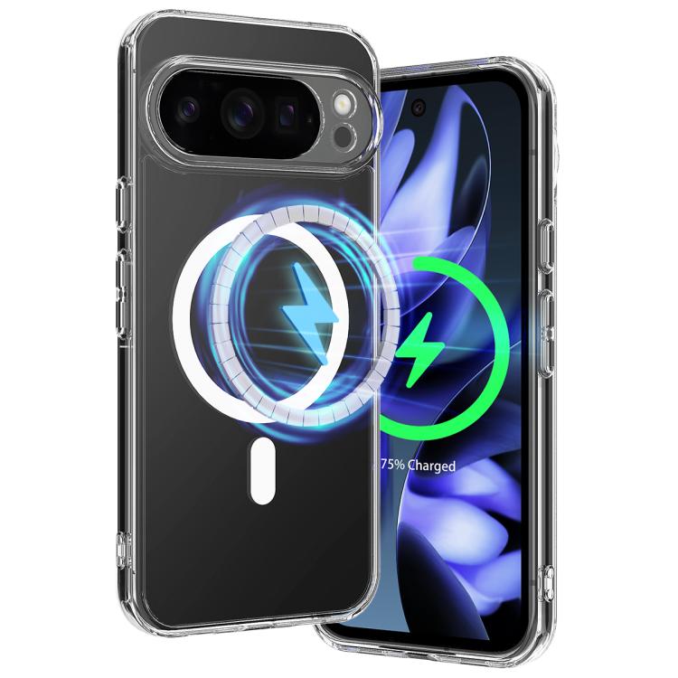 For Google Pixel 10 Pro XL MagSafe Clear Acrylic PC Hybrid TPU Phone Case - Transparent