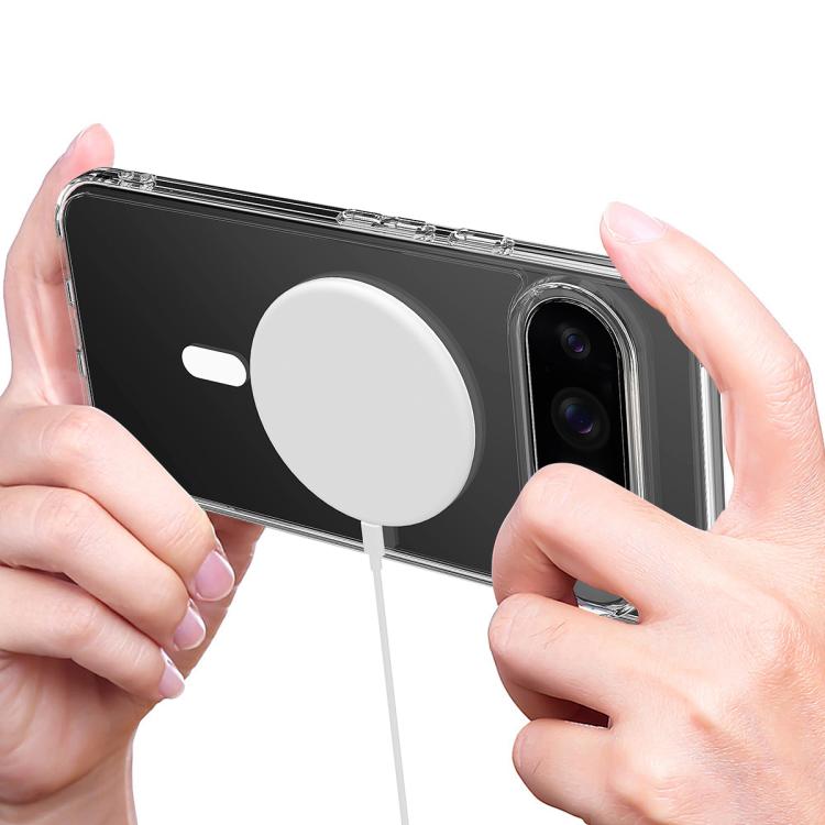 For Google Pixel 10 Pro XL MagSafe Clear Acrylic PC Hybrid TPU Phone Case - Transparent