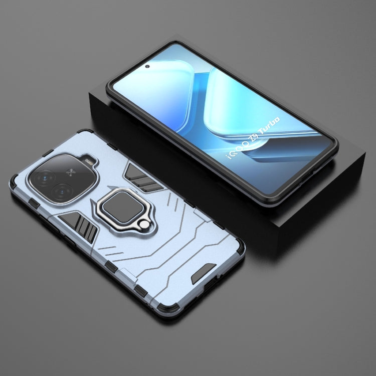 For vivo iQOO Z9 Turbo 5G Shockproof PC + TPU Holder Phone Case