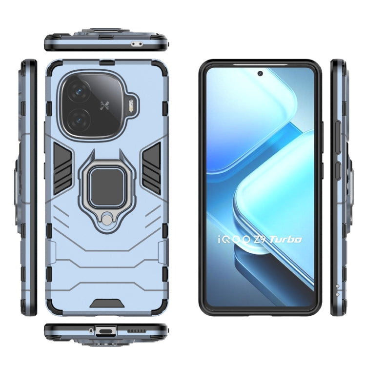 For vivo iQOO Z9 Turbo 5G Shockproof PC + TPU Holder Phone Case