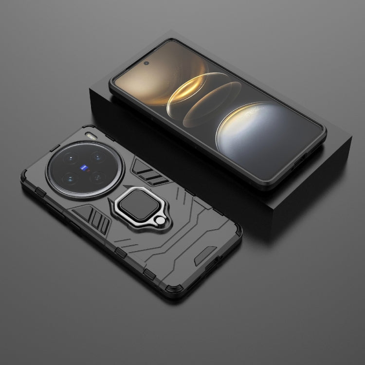 For vivo X100S Shockproof PC + TPU Holder Phone Case