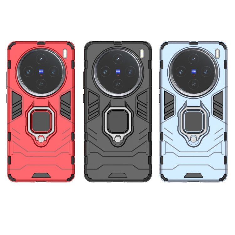 For vivo X100S Shockproof PC + TPU Holder Phone Case