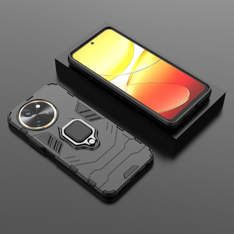 For vivo T3X 5G Shockproof PC + TPU Holder Phone Case