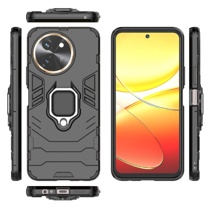For vivo T3X 5G Shockproof PC + TPU Holder Phone Case