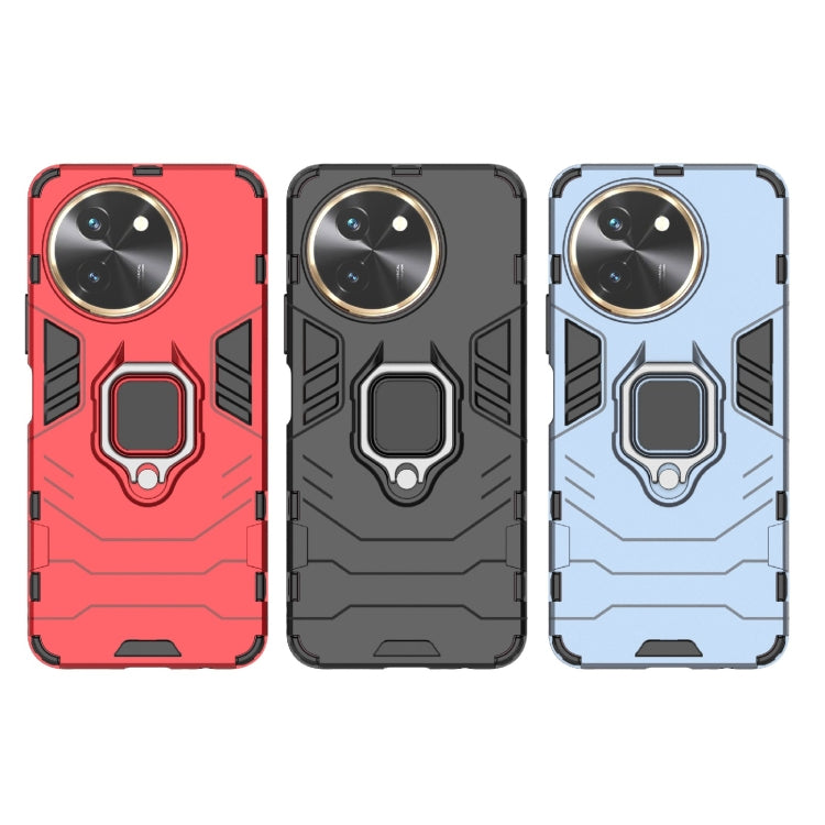 For vivo T3X 5G Shockproof PC + TPU Holder Phone Case