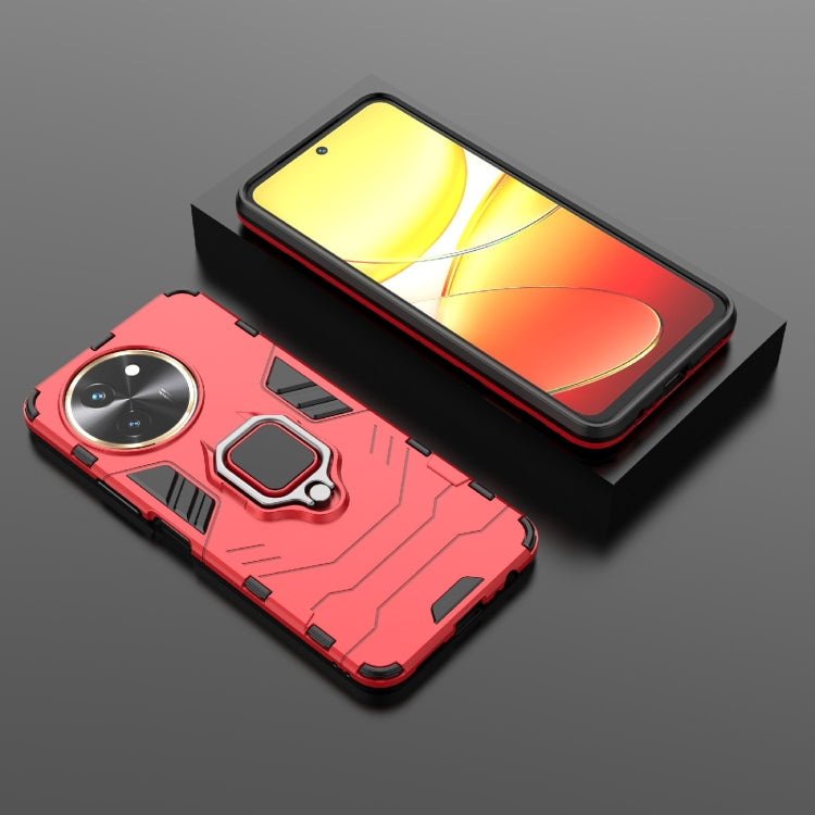 For vivo T3X 5G Shockproof PC + TPU Holder Phone Case