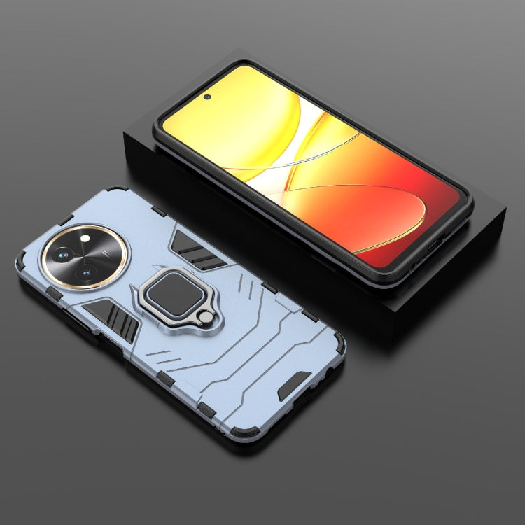 For vivo T3X 5G Shockproof PC + TPU Holder Phone Case