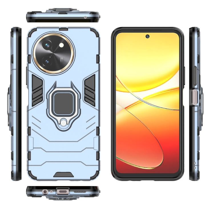 For vivo T3X 5G Shockproof PC + TPU Holder Phone Case