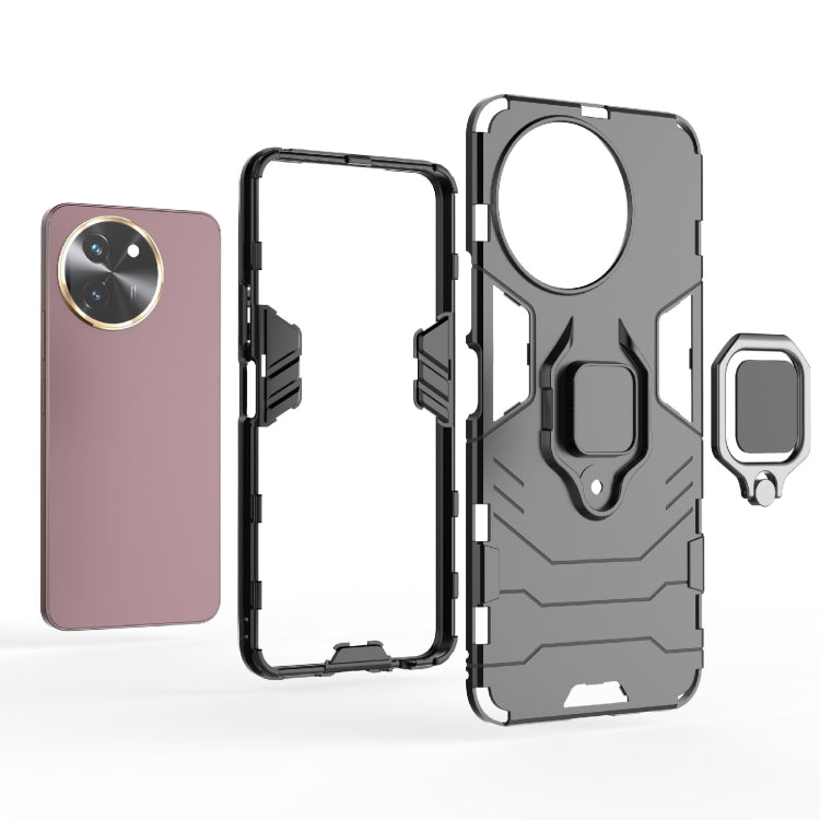 For vivo T3X 5G Shockproof PC + TPU Holder Phone Case