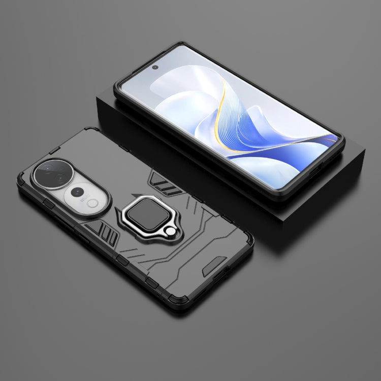 For vivo S19 Pro Shockproof PC + TPU Holder Phone Case