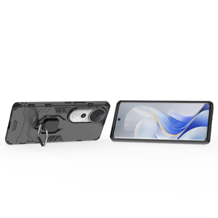 For vivo S19 Pro Shockproof PC + TPU Holder Phone Case