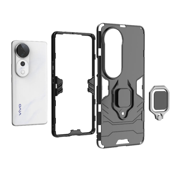 For vivo S19 Pro Shockproof PC + TPU Holder Phone Case