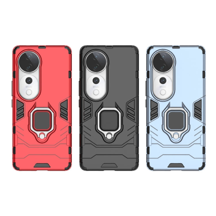 For vivo S19 Pro Shockproof PC + TPU Holder Phone Case
