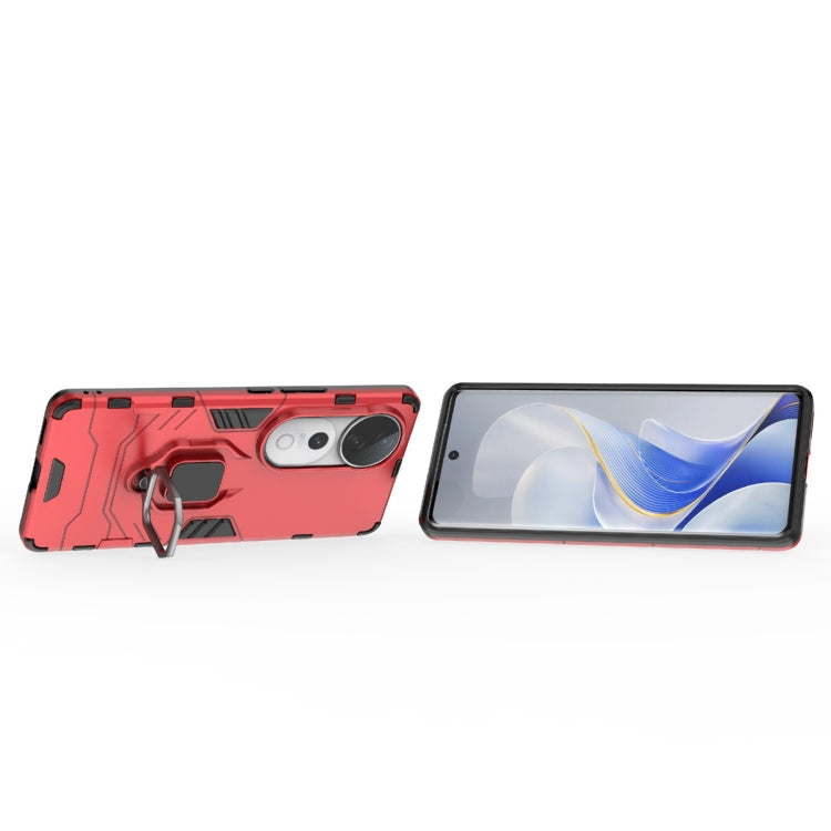 For vivo S19 Pro Shockproof PC + TPU Holder Phone Case